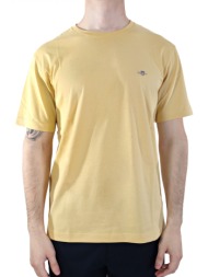 gant t-shirt reg shield ss κιτρινο