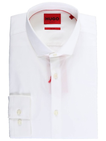 hugo πουκαμισο easy iron erondo λευκο