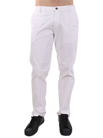 hechter παντελονι chino regular fit λευκο σε προσφορά