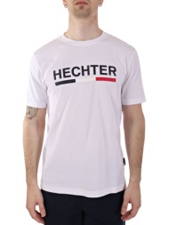 hechter t-shirt jersey logo αναγλυφο μεγαλο λευκο