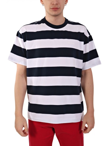 hechter t-shirt jersey ριγε logo μπλε-λευκο σε προσφορά