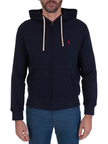 ralph lauren φουτερ full zip hood μπλε