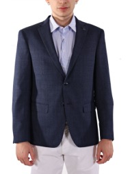 hechter σακακι δικουμπο modern fit indigo μπλε