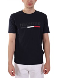 hechter t-shirt jersey logo αναγλυφο μεγαλο μπλε σκουρο