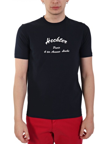 hechter t-shirt jersey λευκο logo μπλε σκουρο σε προσφορά