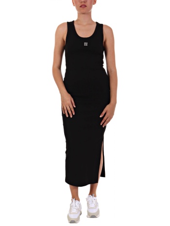 hugo φορεμα nalimera midi logo μαυρο