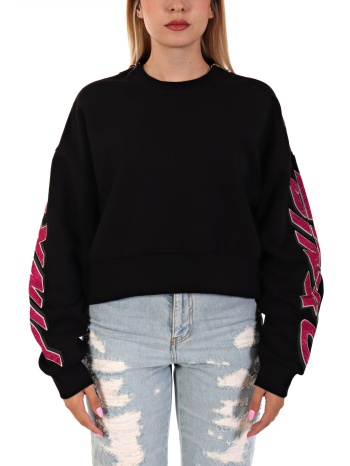 pinko φουτερ nausicaa maglia felpa garzatα logo μανικι σε προσφορά