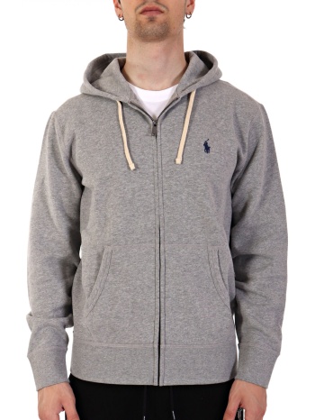 ralph lauren φουτερ full zip hood γκρι