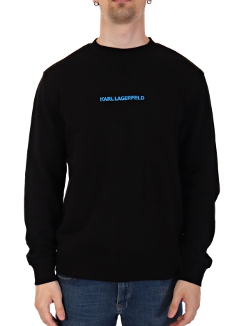 karl lagerfeld φουτερ crew neck logo μαυρο σε προσφορά