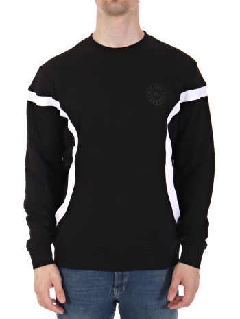 karl lagerfeld φουτερ crew neck logo μαυρο-λευκο σε προσφορά