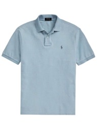 ralph lauren polo slim fit logo σιελ