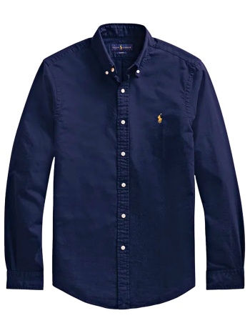 ralph lauren πουκαμισο button down slim fit logo μπλε σε προσφορά