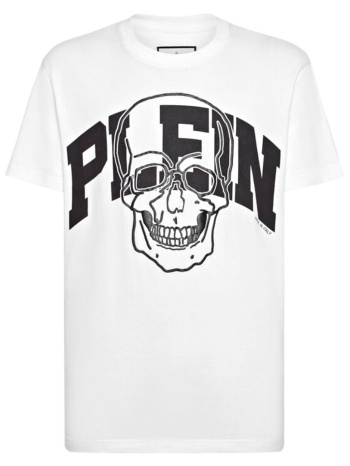 philipp plein t-shirt round neck logo λευκο σε προσφορά