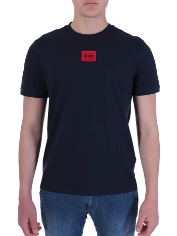 hugo t-shirt diragolino212 logo μπλε