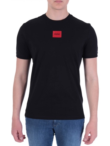 hugo t-shirt diragolino212 logo μαυρο σε προσφορά