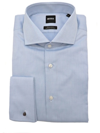 boss πουκαμισο μανικετοκουμπο regular fit μικροσχεδιο σε προσφορά