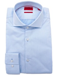 hugo πουκαμισο kason easy iron σιελ