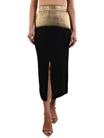 liviana conti φουστα midi ζωνη ελαστικη logo ανοιγμα πισω σε προσφορά