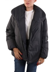 liviana conti μπουφαν φουσκωτο σταυρωτο πουπουλο μαυρο