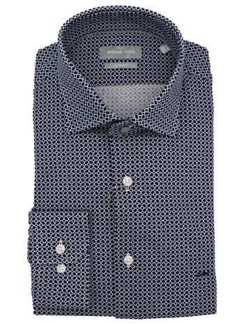 michael kors πουκαμισο μικροσχεδιο slim fit μπλε σε προσφορά