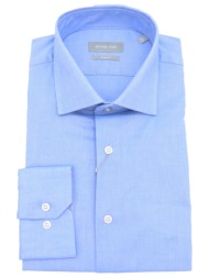 michael kors πουκαμισο slim fit pinpoint stretch σιελ
