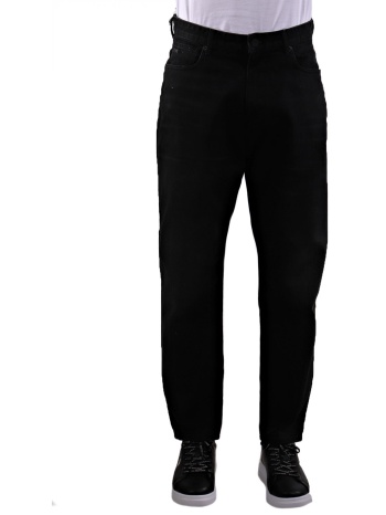 emporio armani παντελονι jeans j79 loose fit μαυρο σε προσφορά
