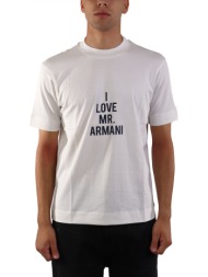 emporio armani t-shirt logo εκρου