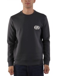 emporio armani φουτερ logo ανθρακι