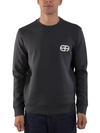 emporio armani φουτερ logo ανθρακι σε προσφορά