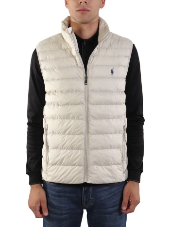 ralph lauren μπουφαν αμανικο logo εκρου σε προσφορά