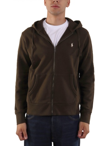 ralph lauren φουτερ ziphood logo χακι σε προσφορά