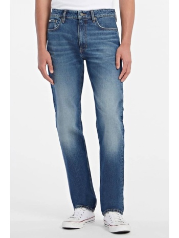 guess jeans παντελονι jeans g16 straight fit μπλε σε προσφορά