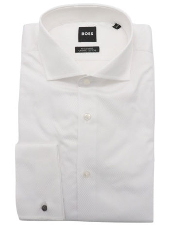 boss πουκαμισο μανικετοκουμπο regular fit μικροσχεδιο