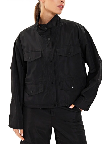 michael kors μπουφαν outerwear logo taped αδιαβροχο μαυρο σε προσφορά