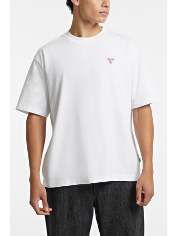 guess t-shirt crewneck oversized fit logo λευκο σε προσφορά
