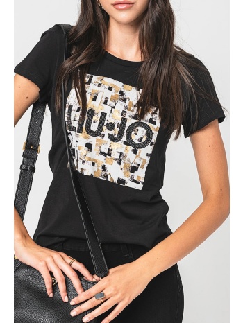 liu jo t-shirt logo σταμπα μαυρο σε προσφορά