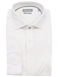 michael kors πουκαμισο performance slim fit λευκο