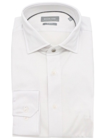 michael kors πουκαμισο performance slim fit λευκο