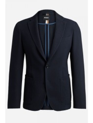 boss σακακι slim fit margotto stretch tailoring c-hanry-233 μπλε