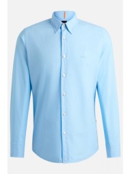 boss casual πουκαμισο regular fit relegant 6 m σιελ