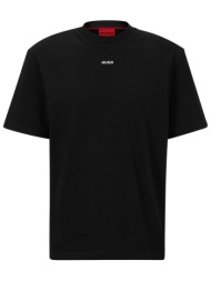 hugo τ-shirt dapolino μαυρο