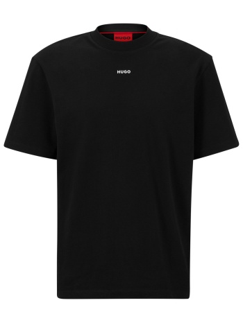 hugo τ-shirt dapolino μαυρο