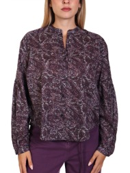 boss πουκαμισο orange c_berday_1 ημιδιαφανο εμπριμε μωβ