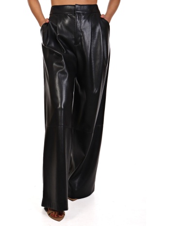 boss παντελονα tadesa faux leather πιετες μαυρο σε προσφορά