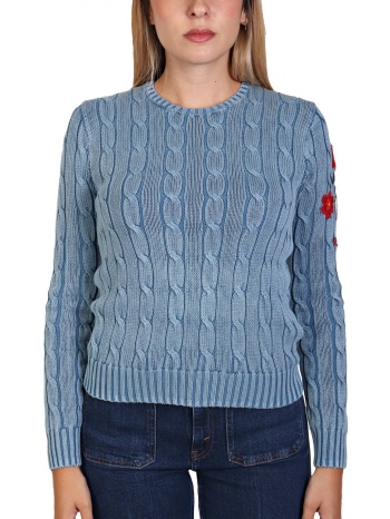 ralph lauren πλεκτο λαιμοκοψη polo κεντημα μανικι ανοιχτο σε προσφορά