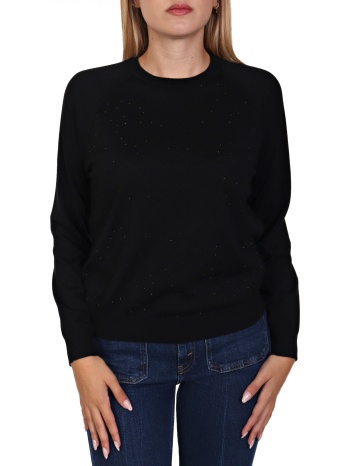 emporio armani μπλουζα λαιμοκοψη strass μαυρο σε προσφορά