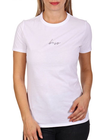 boss orange t-shirt c_elogo_crystal logo λευκο σε προσφορά