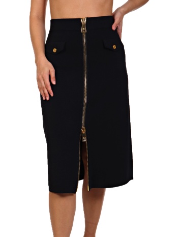 elisabetta franchi φουστα ισια φερμουαρ μαυρο σε προσφορά