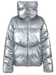 colmar μπουφαν down jacket φουσκωτο ασημι μεταλλιζε