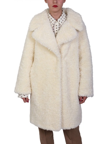 marella 2 παλτο afro faux fur γιακας κοντο εκρου σε προσφορά